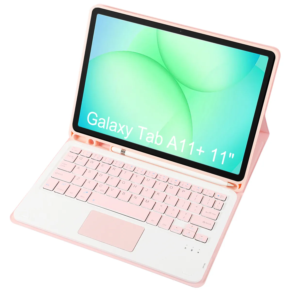 RENVMEXY - Funda con teclado Bluetooth y touchpad para Samsung Galaxy Tab A11+ 11