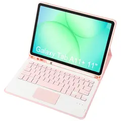 RENVMEXY - Funda con teclado Bluetooth y touchpad para Samsung Galaxy Tab A11+ 11
