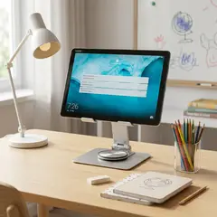 ARMONIA - Base Tablet Ajustable 360° para Escritorio Ergonómica