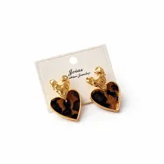 GENERICO - Aros Corazón Prin Zarcillos Aretes De Acero Inoxidable Mujer