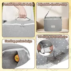 EVERSO - Nido Colecho Cama Bebé Con Almohada, Lindo Diseño, 8545cm