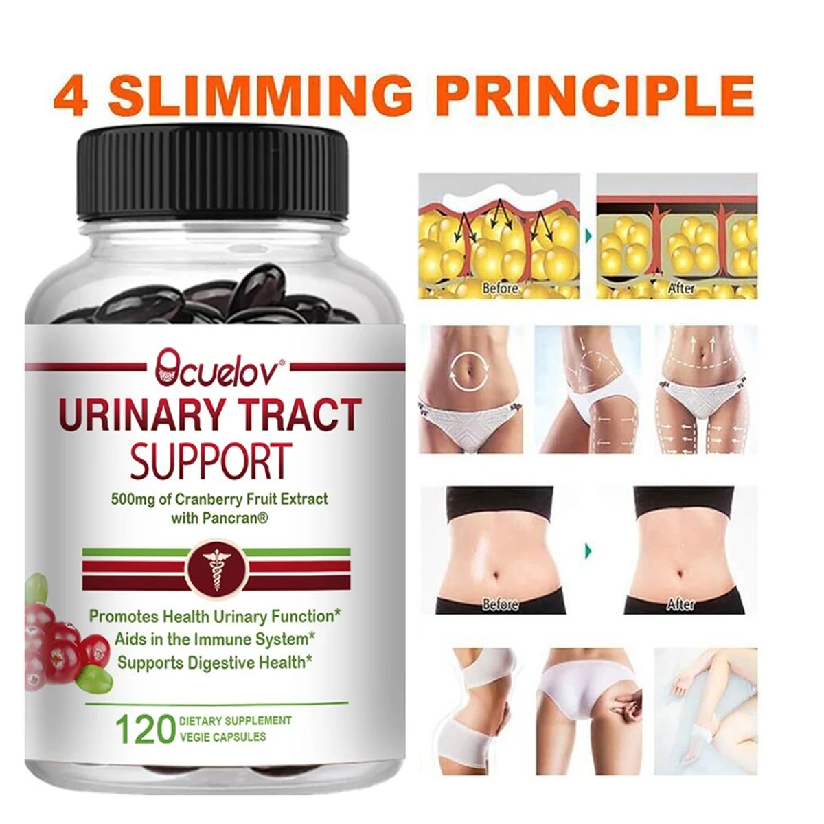 GENERICO - Cranberry D-mannose Arandano Rojo Para Infecciones Urinarias