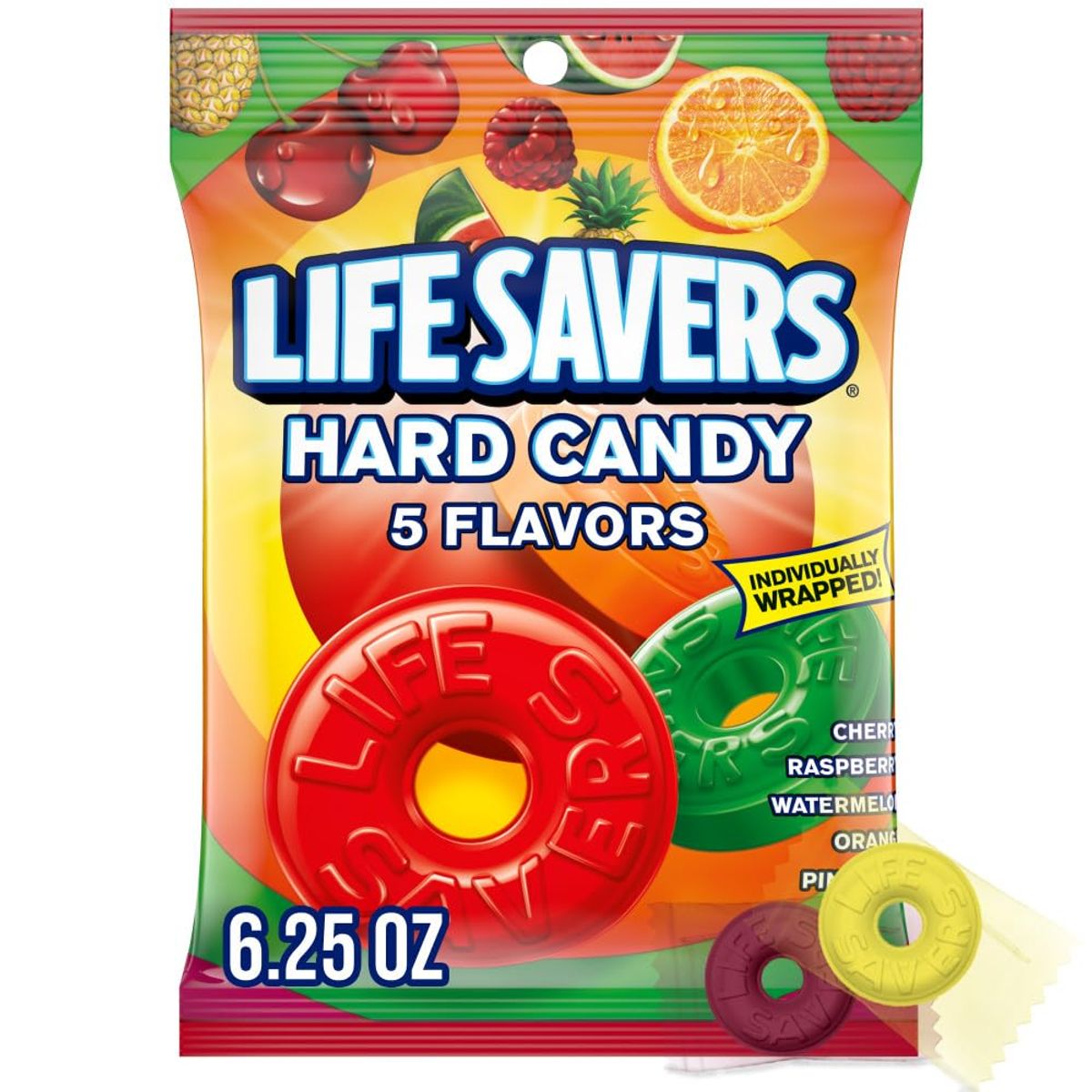 GENERICO - Caramelos Duros Frutas Lifesavers 177 g