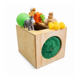 PLASTIMAR - CAJA SENSORIAL DE MADERA 18x22 CM - 8 PIEZAS