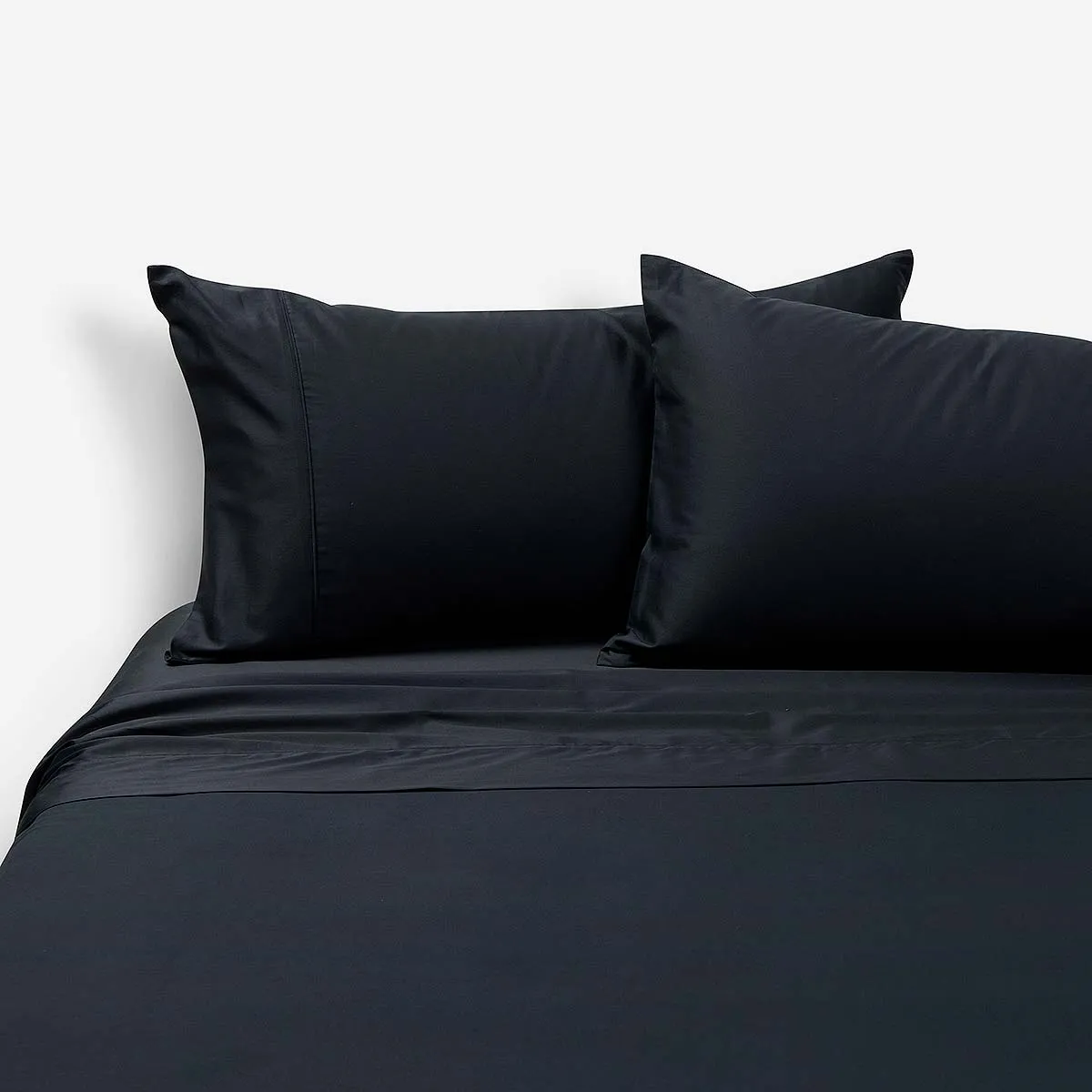 ROSEN - Sábana 300 Hilos Lisa Negro Full 1.35x2.00 cm