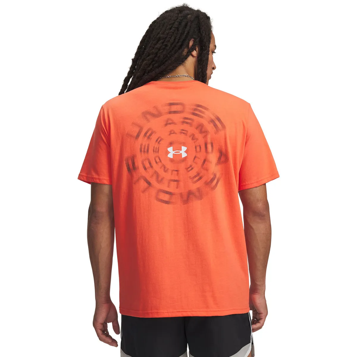 UNDER ARMOUR - Polera M/C Hombre Blur Wordmark Ss Rojo UNDER ARMOUR