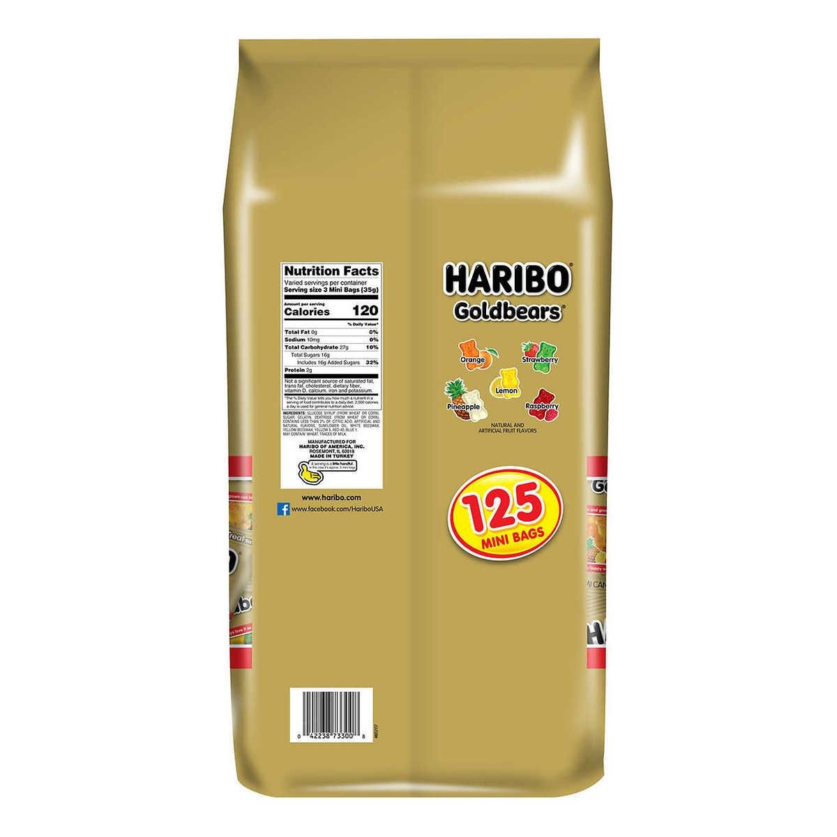 GENERICO - Gomitas Golbears Mini Haribo 125 un x 11.3 g