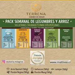 GENERICO - Pack Semanal de Legumbres y arroz 5 variedades de 160 gramos