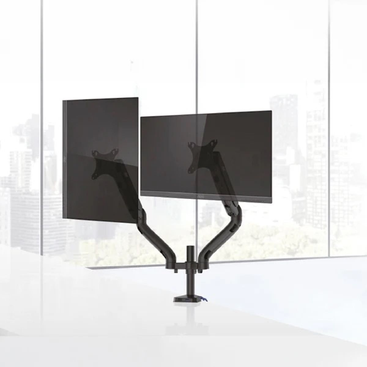 AOC - Soporte Doble AOC AD110DX para Monitores 13" a 32" con USB