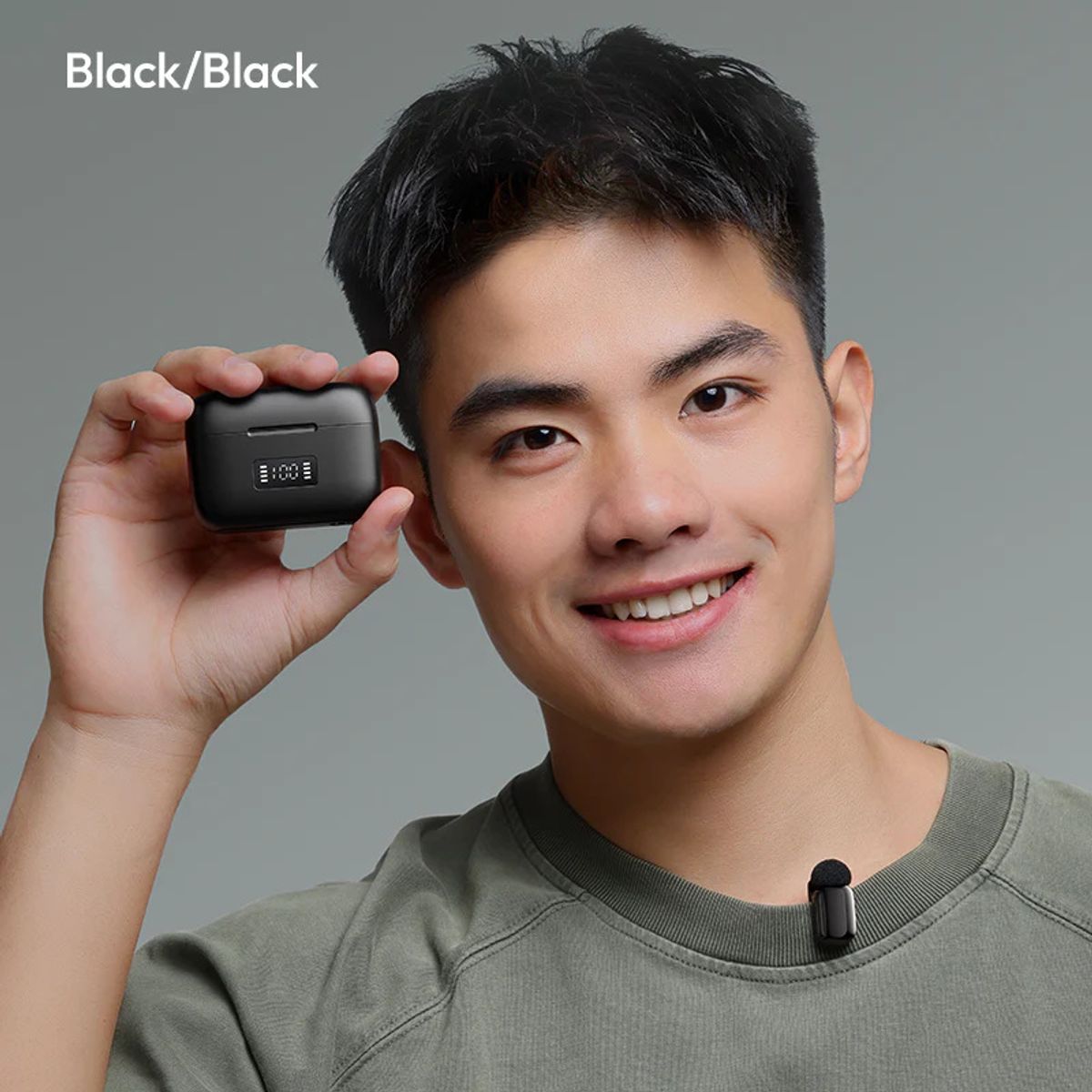 ULANZI - Ulanzi A200 Mini Micrófono Lavalier Doble USB-C A046 Negro