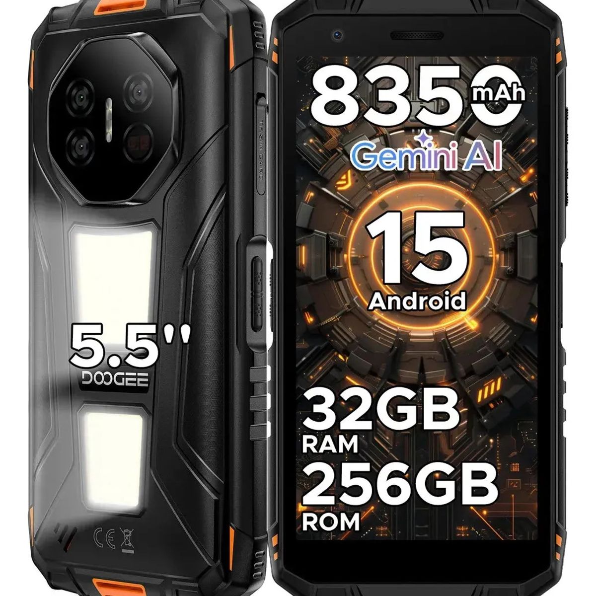DOOGEE - DOOGEE Fire 3 Max Rugerizado 5.5 8+256GB 8.350mAh Linterna
