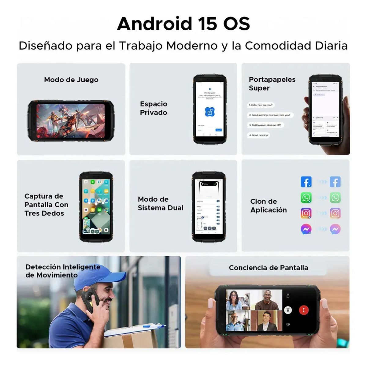 DOOGEE - DOOGEE Fire 3 Max Rugerizado 5.5 8+256GB 8.350mAh Linterna
