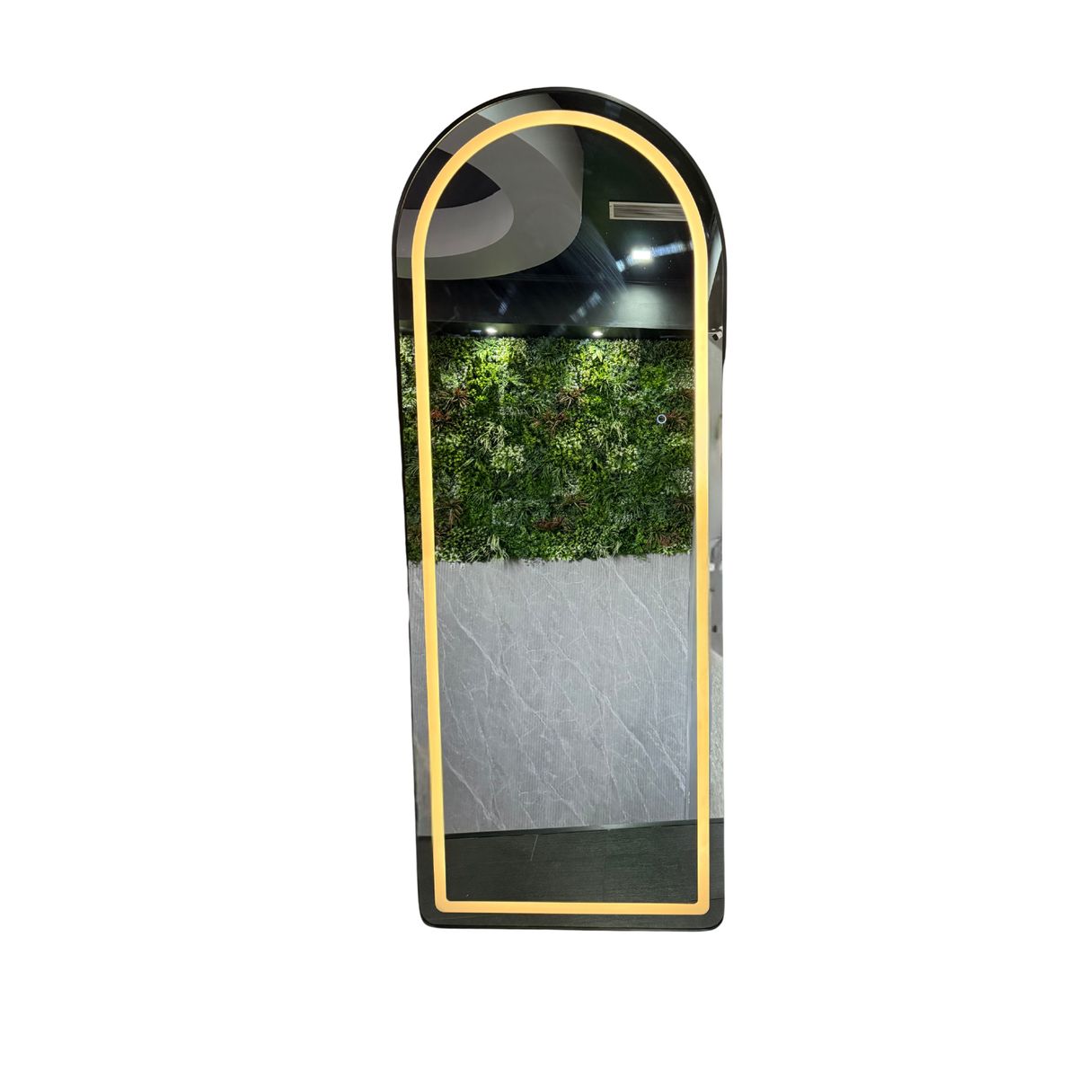 GENERICO - Espejo LED de Cuerpo Entero de Muro L06 Black 70×150 cm