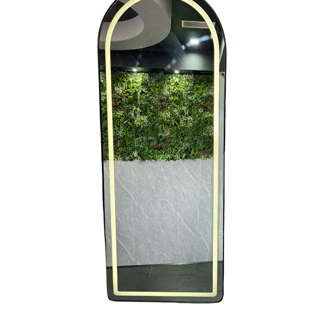 GENERICO - Espejo LED de Cuerpo Entero de Muro L06 Black 70×150 cm