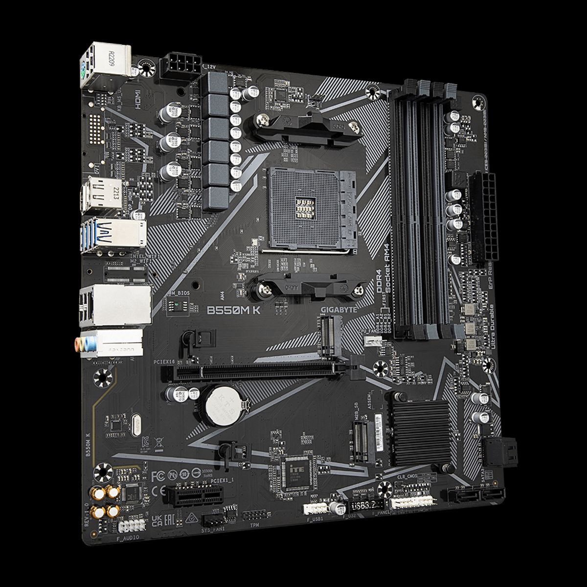 GIGABYTE - Placa Madre Gigabyte B550M-K MicroATX AMD AM4