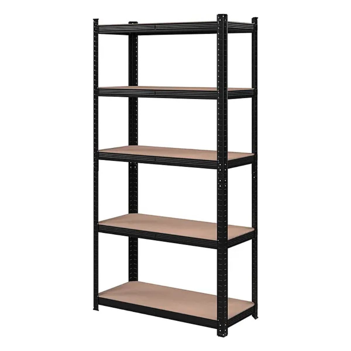 FULLRACK - Estante Metálico Lisboa Negro 180x90x40 cm 375kg