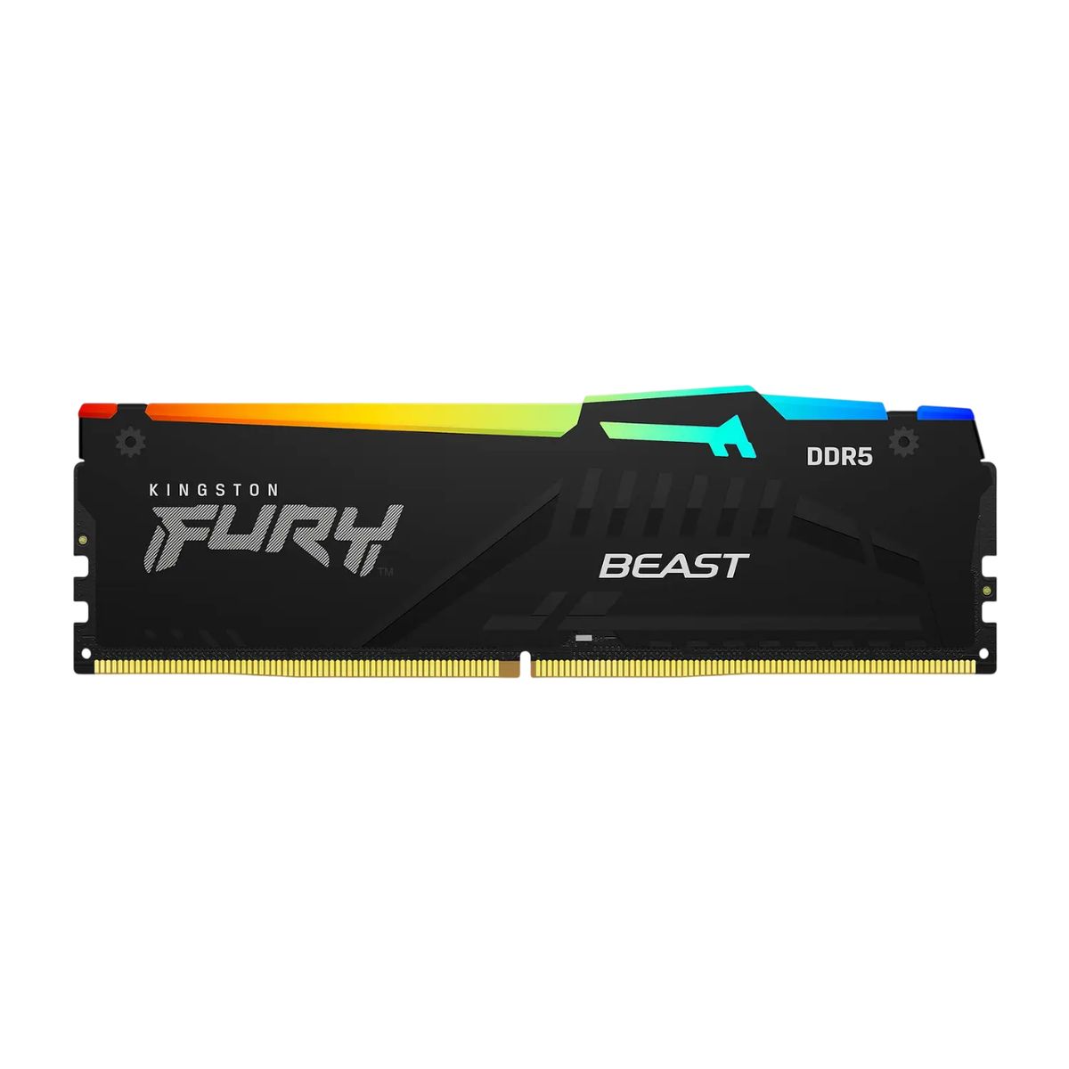 KINGSTON - Kingston FURY Beast DDR5 Memoria RAM 16GB, 6400 MHz, Unbuffered, Non-ECC, RGB, AMD EXPO, Gaming, Overclocking