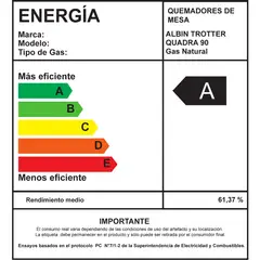 ALBIN TROTTER - Encimera Quadra 90 Gas Natural