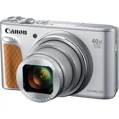 CANON - PowerShot SX740 HS 20.3MP 40x Optical Zoom with 4K Video Recording Silver