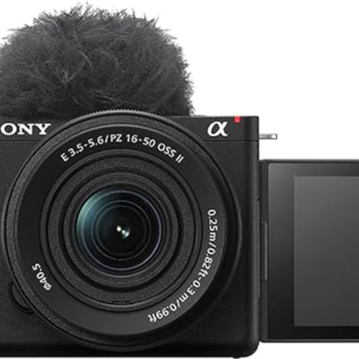 SONY - Alpha ZV-E10 Mirrorless Vlog Camera with 16-50mm f3.5-5.6 II Lens Black