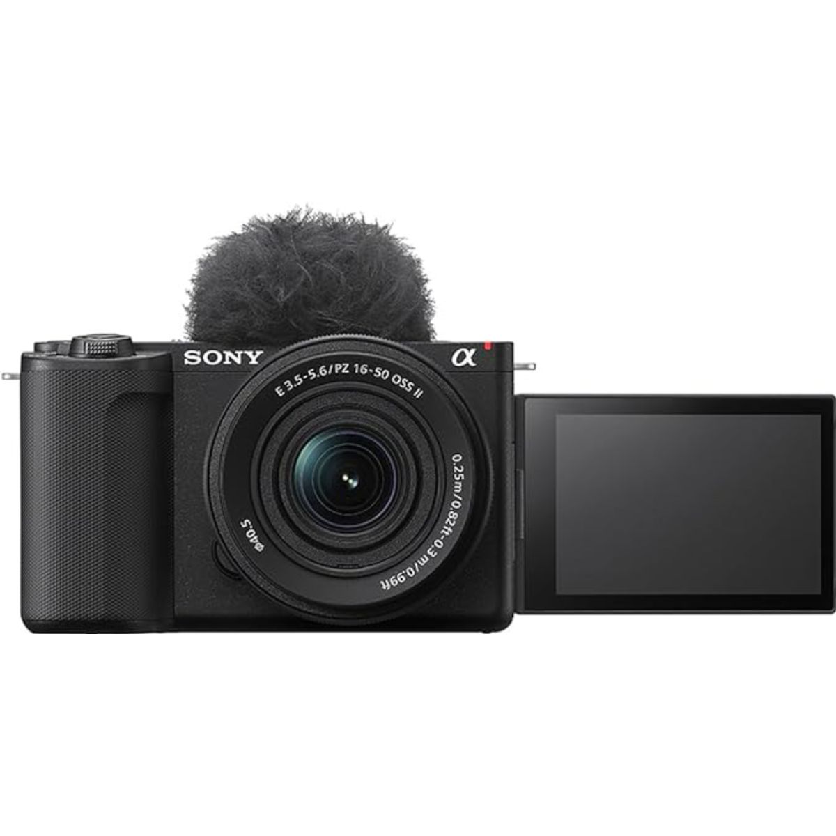 SONY - Alpha ZV-E10 Mirrorless Vlog Camera with 16-50mm f3.5-5.6 II Lens Black