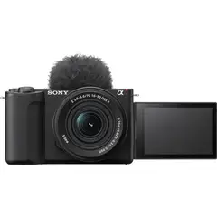 SONY - Alpha ZV-E10 Mirrorless Vlog Camera with 16-50mm f3.5-5.6 II Lens Black