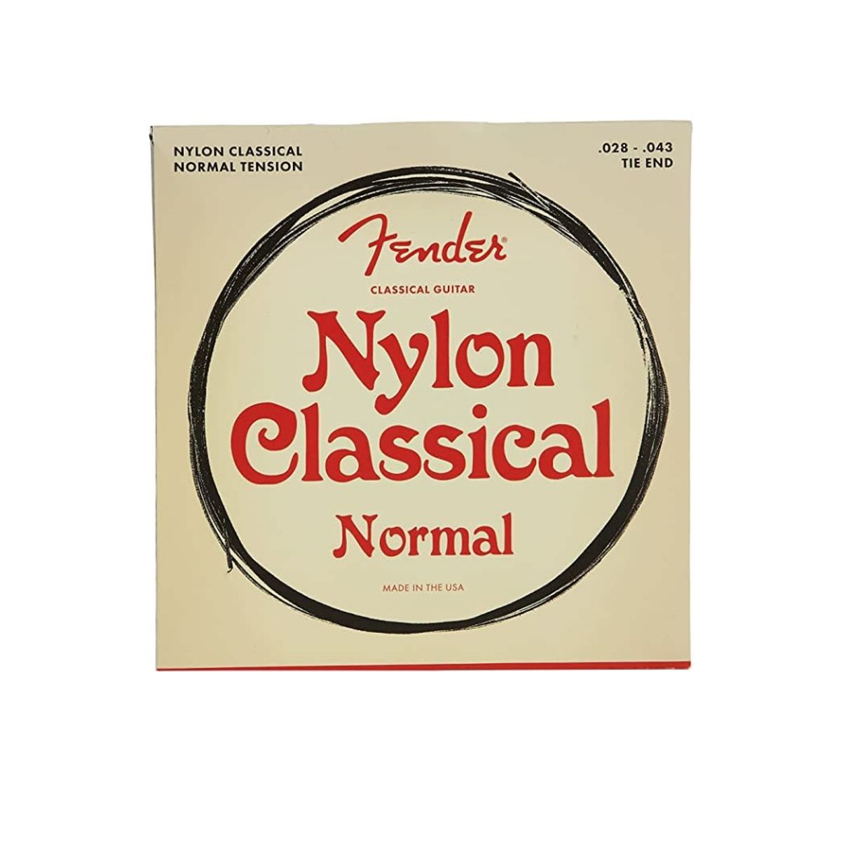 FENDER - Cuerdas Guitarra Nylon 100 Clásico Fender 028-043