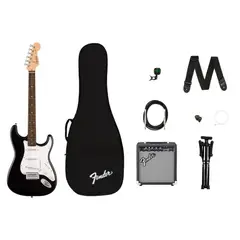 FENDER - Pack Guitarra Eléctrica Stratocaster Squier by Black