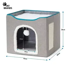 GENERICO - Comoda Cama Para Gatos Plegable Petbrand Acogedora