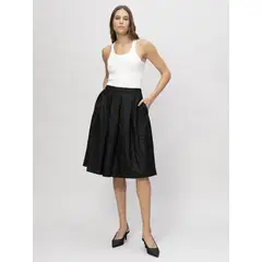 KARL LAGERFELD - Falda midi con encaje scuba