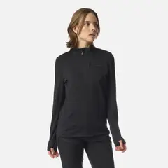LIPPI - Polerón Mujer Viedma 1000 Nano-F Full Zip Negro