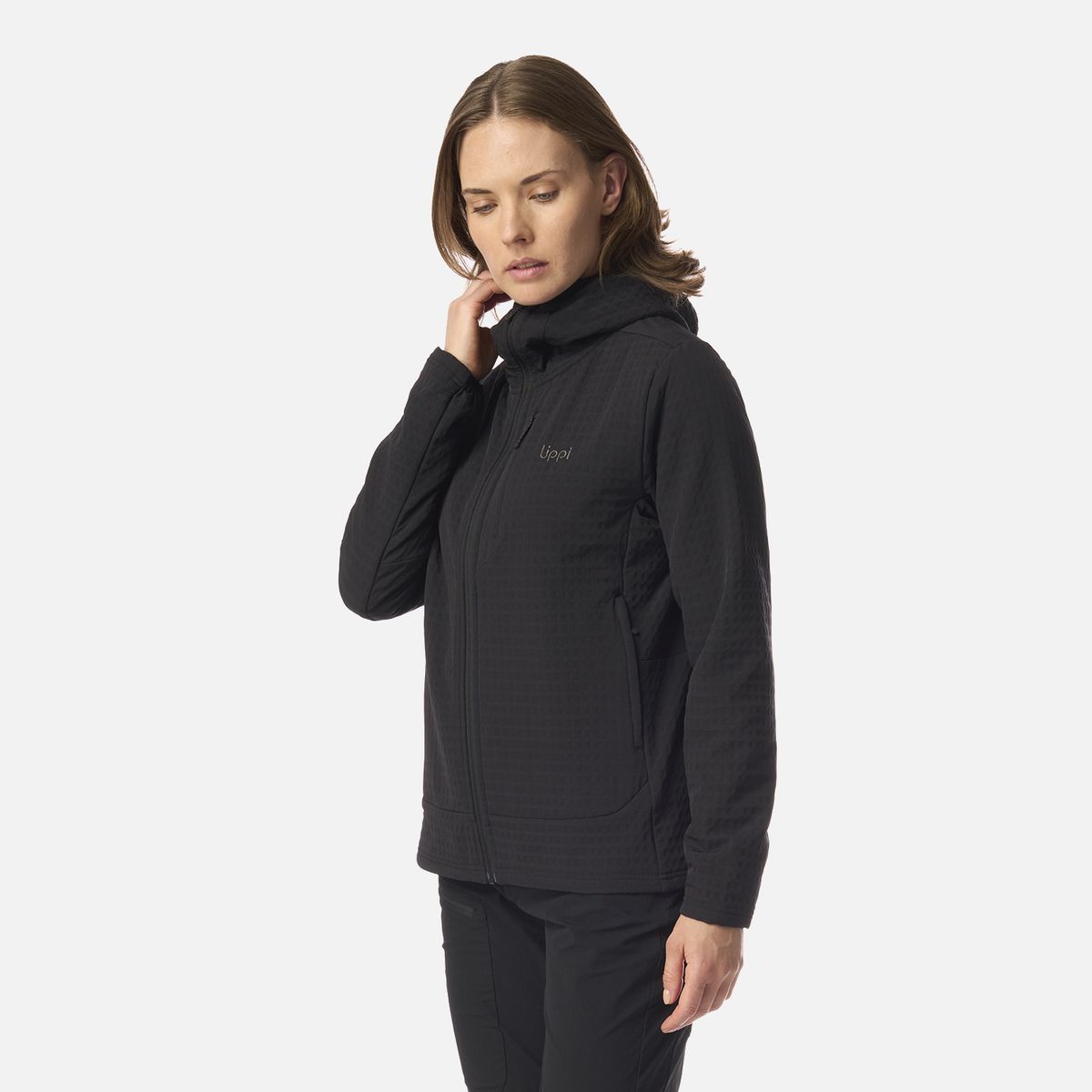 LIPPI - Polar Mujer Viedma 2000 Shaggy-Pro Jacket Negro Lippi