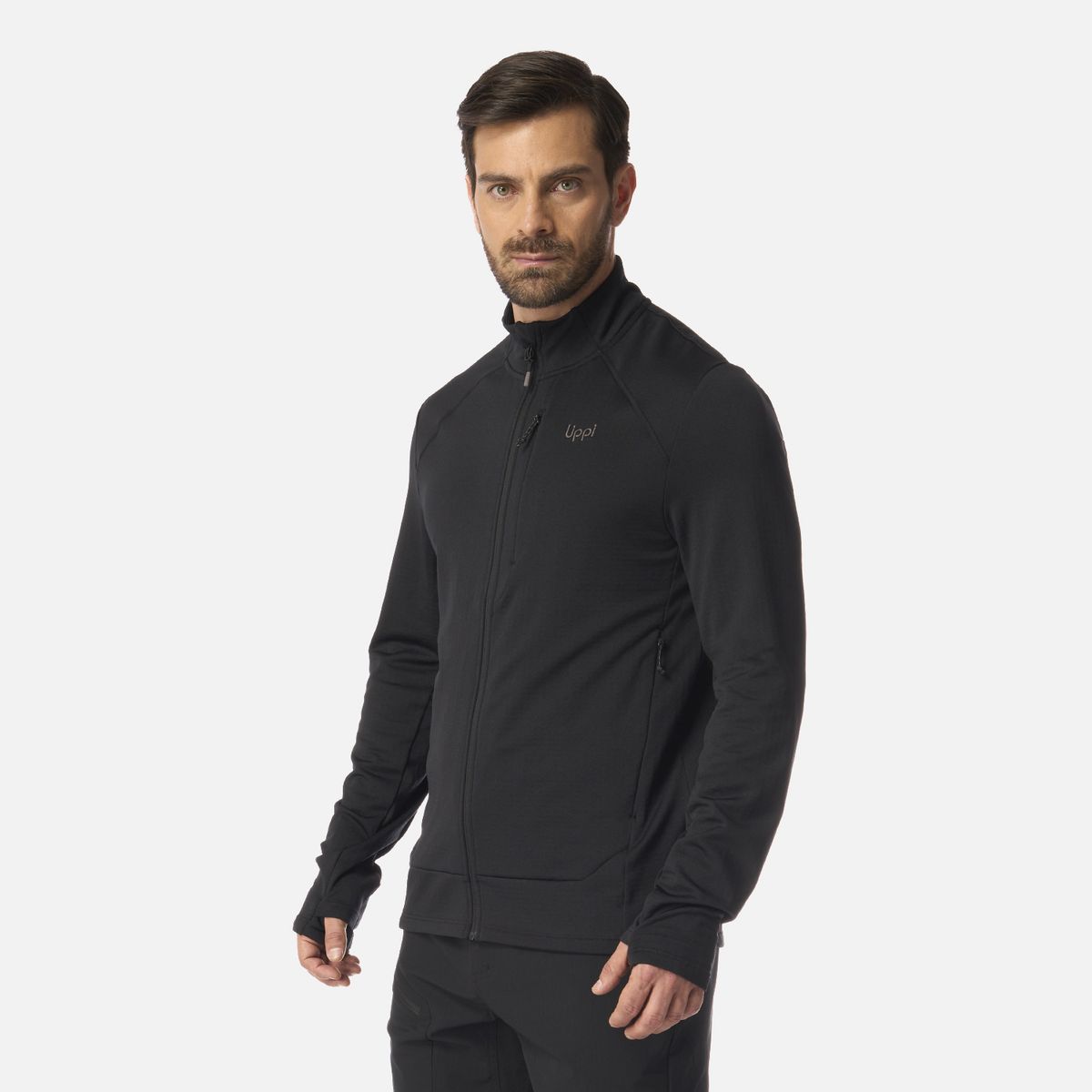 LIPPI - Polerón Hombre Viedma 1000 Nano-F Full Zip Negro Lippi