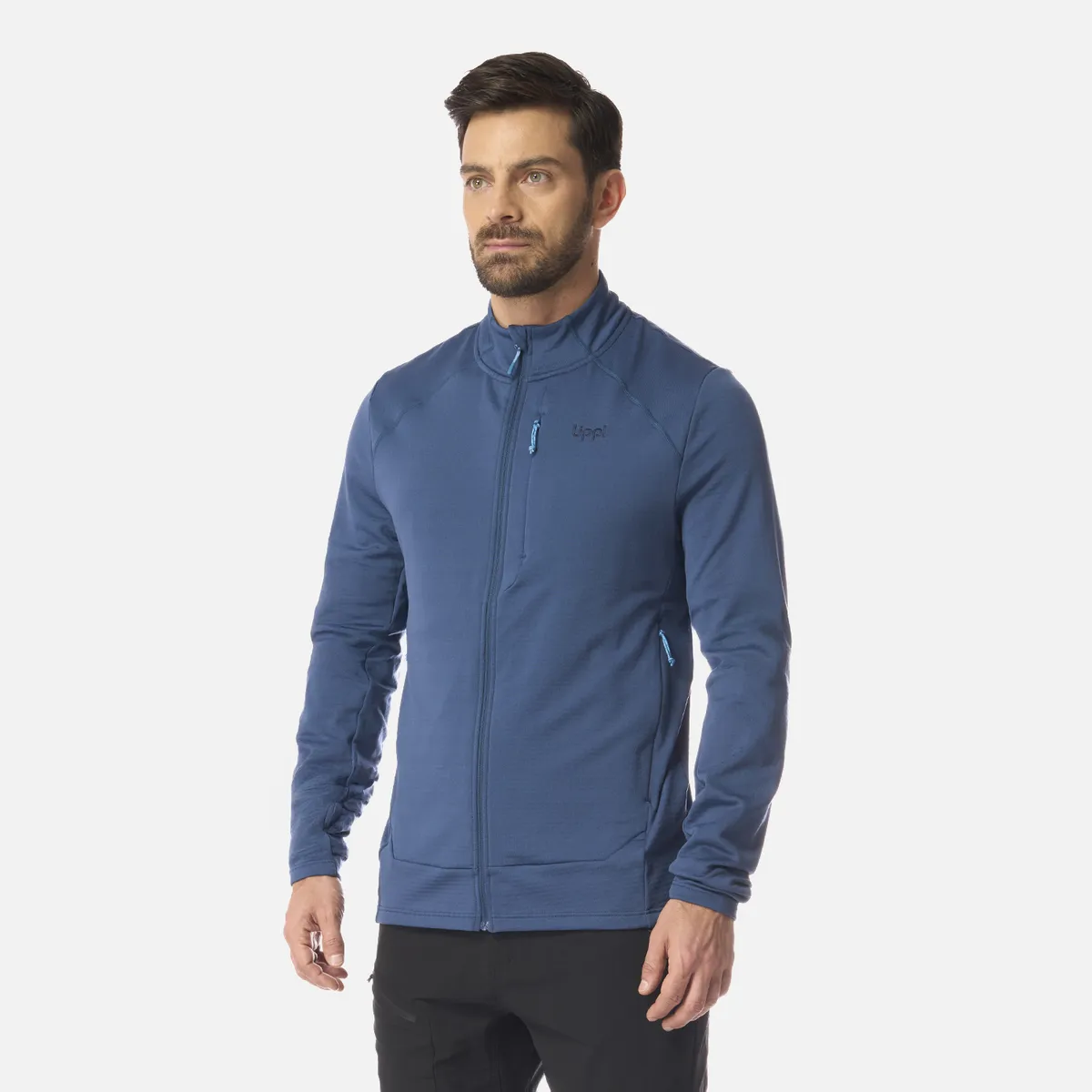 LIPPI - Polerón Hombre Viedma 1000 Nano-F Full Zip Azul Oscuro Lippi
