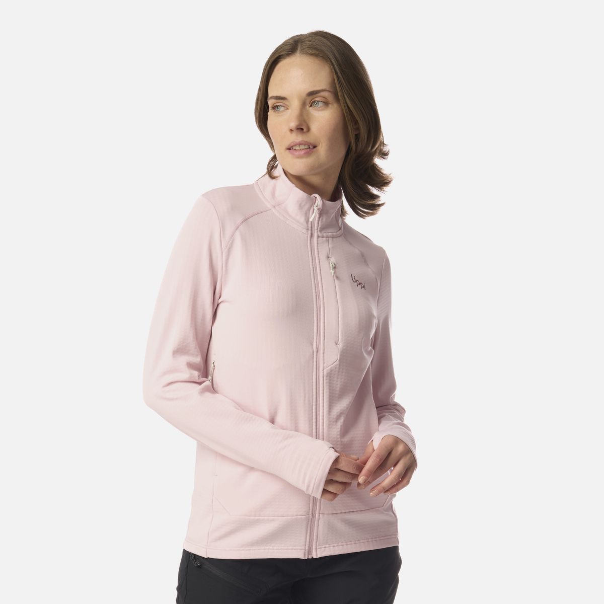 LIPPI - Polerón Mujer Viedma 1000 Nano-F Full Zip Rosa Claro Lippi