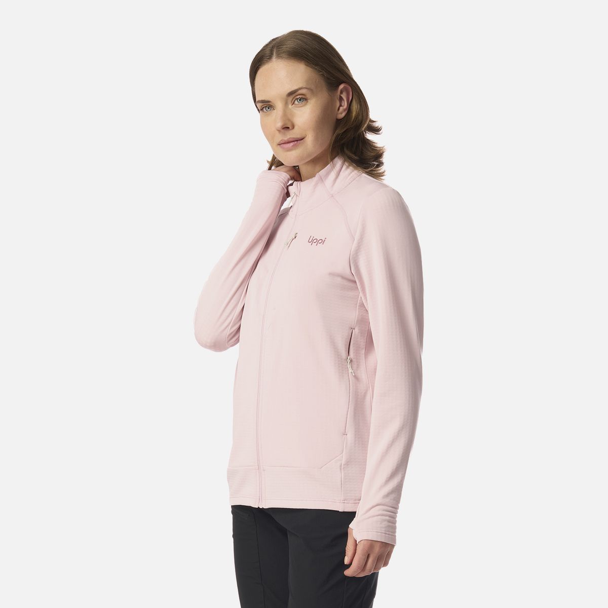 LIPPI - Polerón Mujer Viedma 1000 Nano-F Full Zip Rosa Claro Lippi