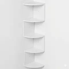 GENERICO - Repisa Esquinera Zig Zag Moderna 5 Niveles En Madera