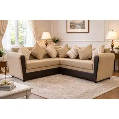 ALMORE - SECCIONAL ALEMANIA TELA AZUL PU NEGRO