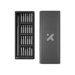 XTECH - XTA-820 Kit Destornilladores de Precisión 25 en 1, Acero S2, Estuche de Aluminio, Herramientas para Reparación Electrónica