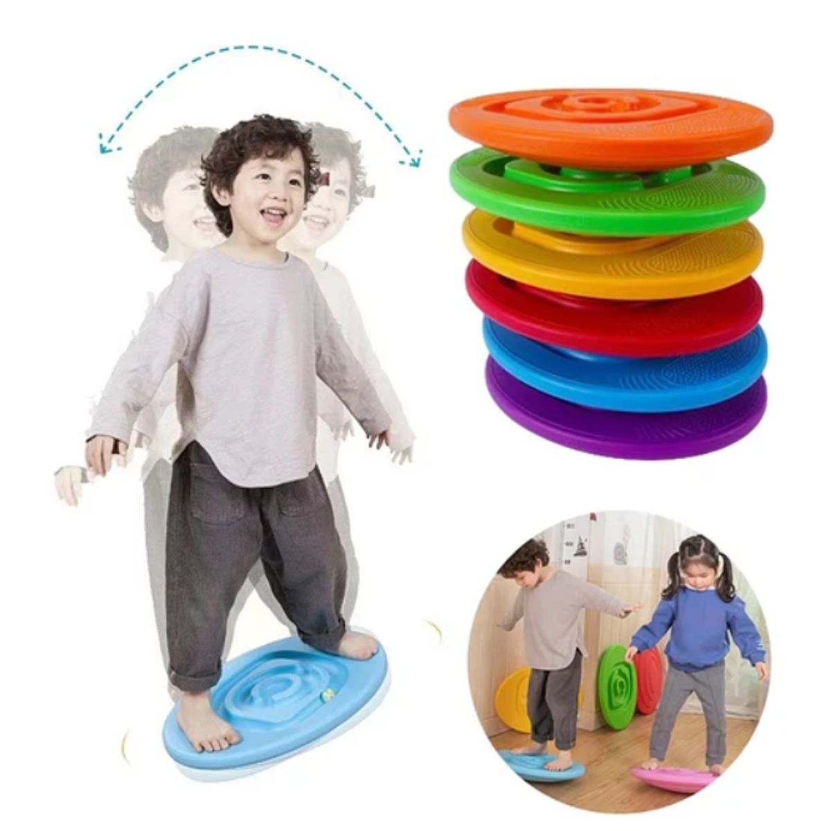 GENERICO - Tabla De Equilibrio Sensorial Para Niñas Tea Tdah Autismo