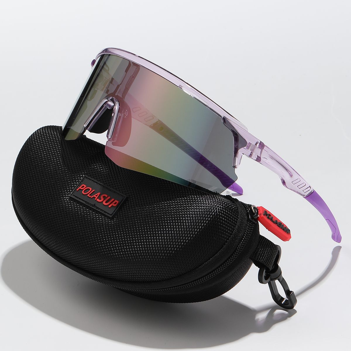 POLASUP - Lentes de Sol POLASUP Deportivos Polarizados UV400 Unisex pesca correr ciclismo marathon