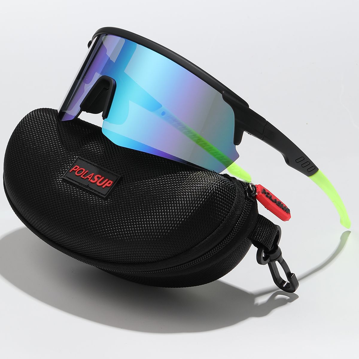 POLASUP - Lentes de Sol POLASUP Deportivos Polarizados UV400 Unisex pesca correr ciclismo marathon
