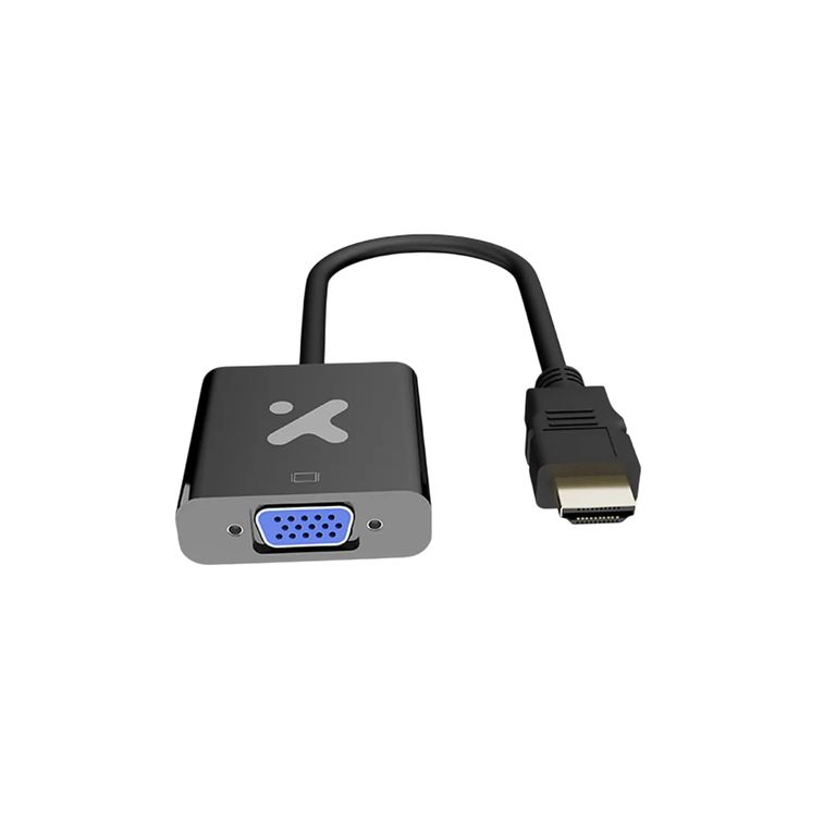 XTECH XTC-384 Adaptador HDMI a VGA, 1080p 60Hz, HDMI 19 Pin, Para Laptop/Proyector