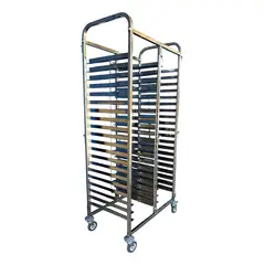 PROCHEF - Carro Bandejero Acero Inox. 40 Bandejas Casino 35x45 cm.