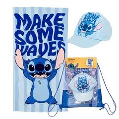 MASHINI - Toalla de playa 70x140 cm + Jockey Stitch Olas