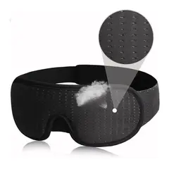 GENERICO - Antifaz 3D Para Dormir Cubre Ojos Extra Suave Negro