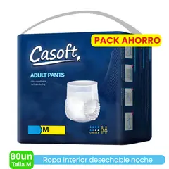 GENERICO - Pañales Adulto Pants Alta Absorción Calzón Uso Cotidiano 80u M