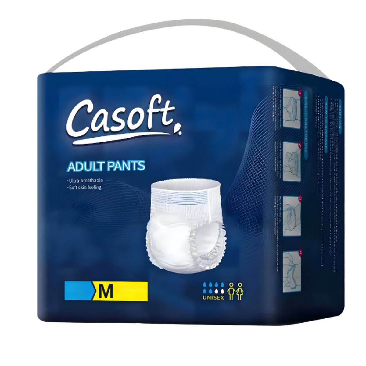 GENERICO - Pañales Adulto Pants Alta Absorción Calzón Uso Cotidiano 80u M