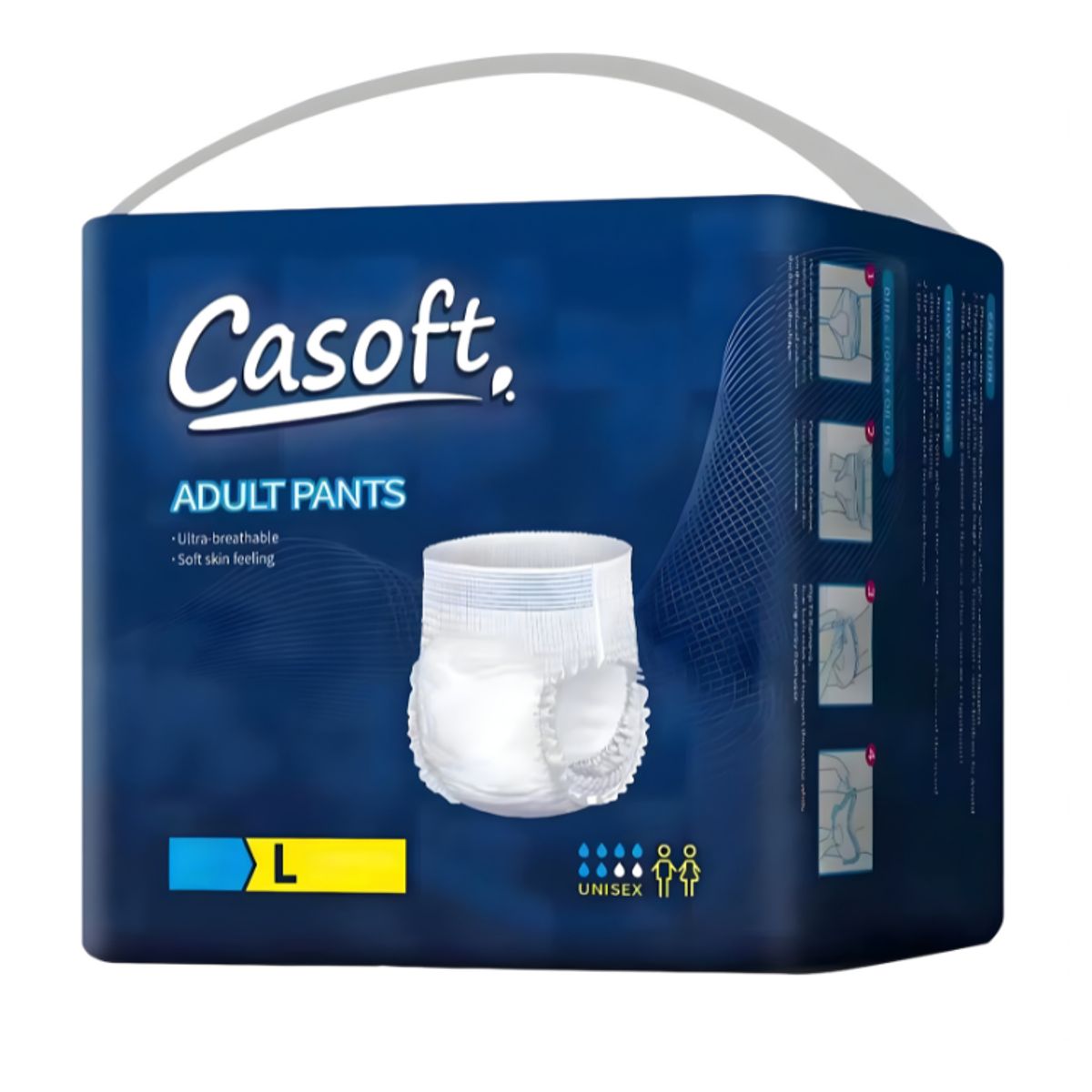 GENERICO - Pañales Adulto Pants Alta Absorción Calzón Uso Cotidiano 80u L