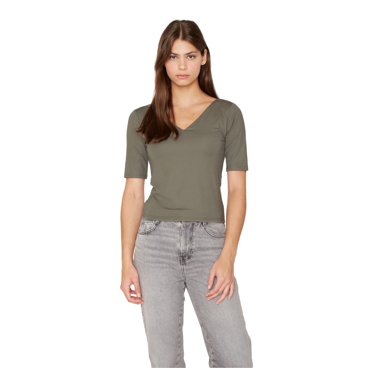JACINTA TIENDA - Polera Elisa verde Jacinta Tienda